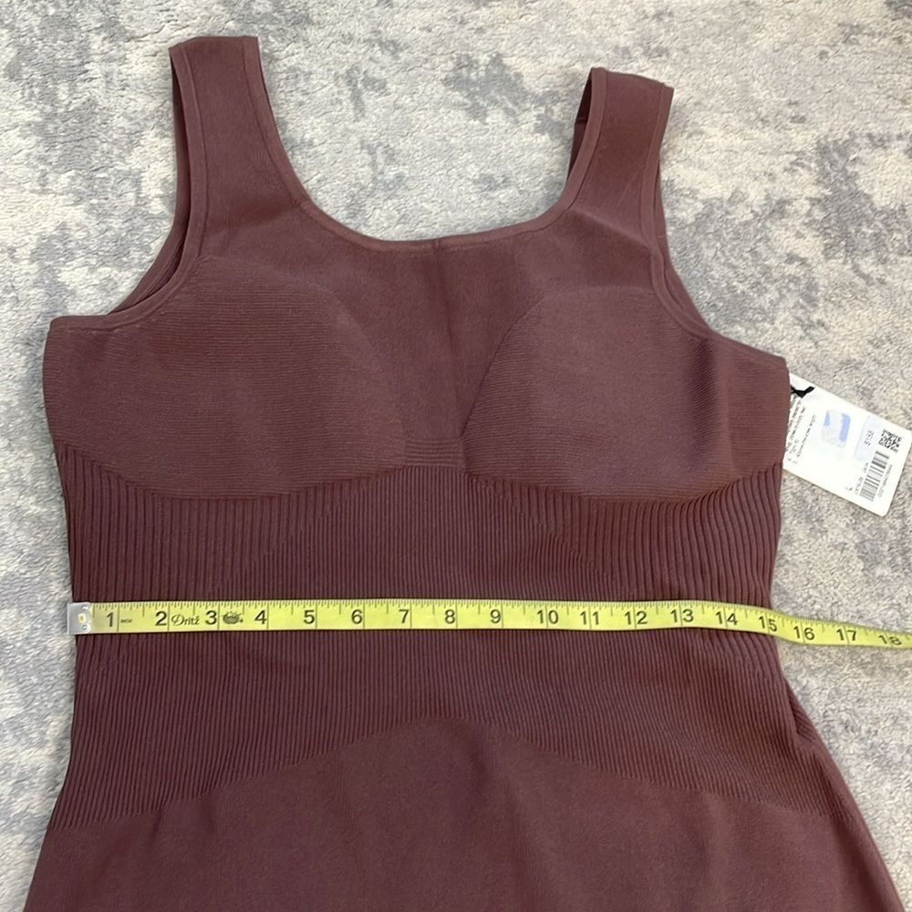 NWT Lululemon Tight Fit Knit Tank Dress Java Brown Casual Athleisure Sz L - Picture 7 of 13